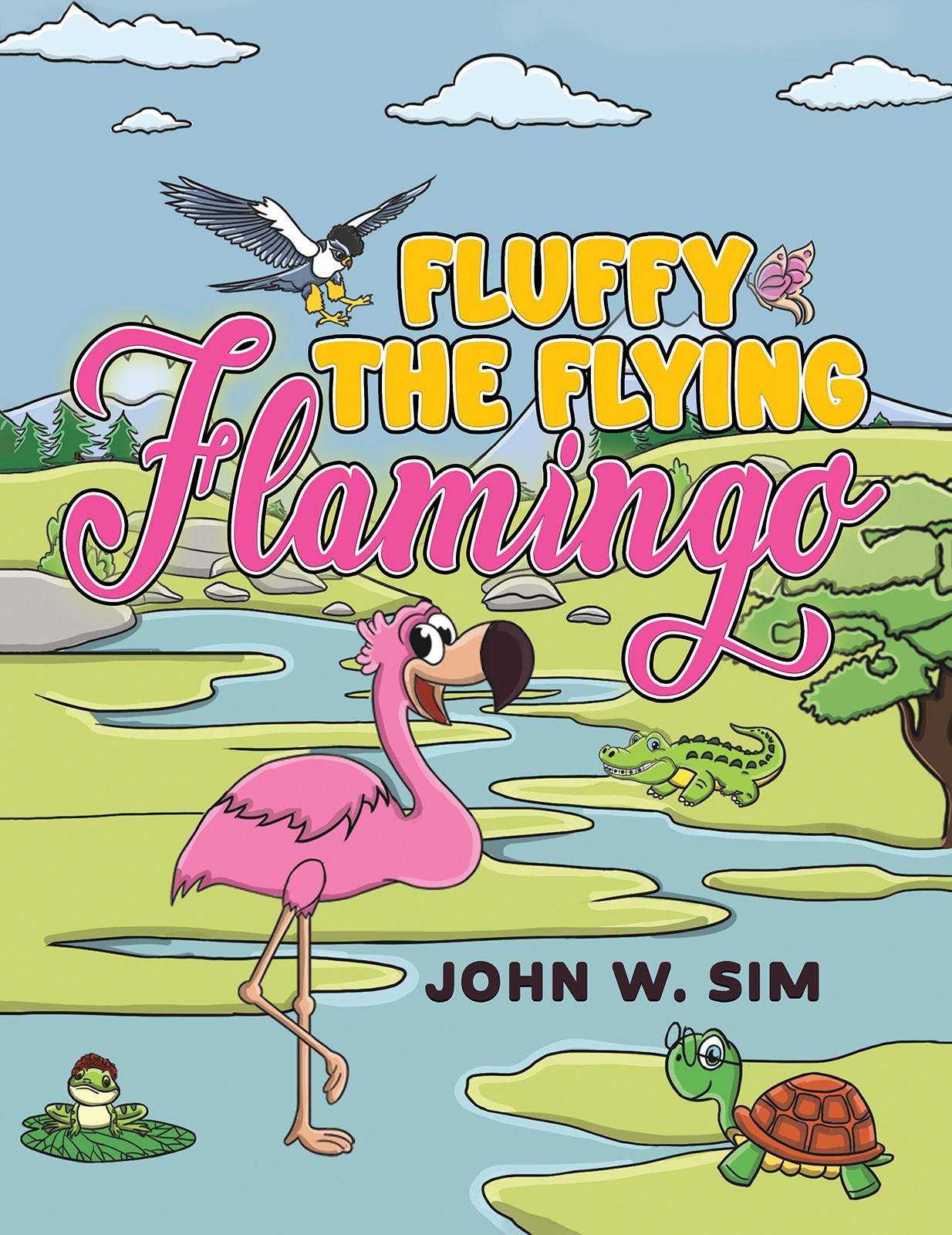 Fluffy the Flying Flamingo-bookcover