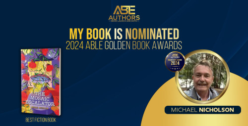 The Mosaic Escalator nominated for the Best Fiction Book 2024-bookcover