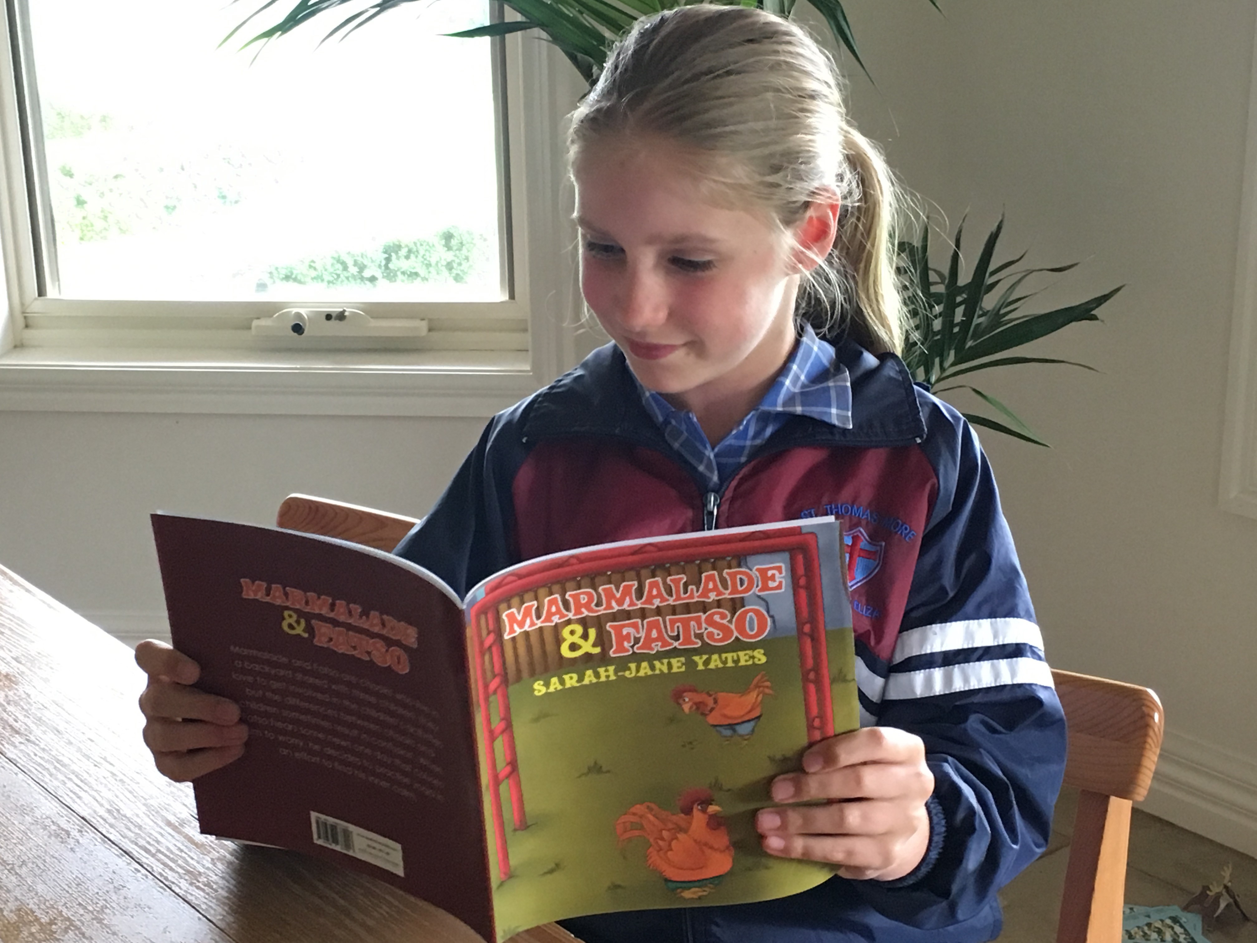 Sarah’s children enjoyed reading her book ‘Marmalade and Fatso’ 