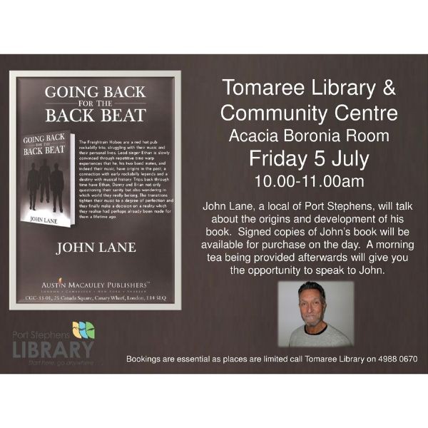 Author John Lane Attended the Book Reading Event at Tomaree Library & Community Centre 